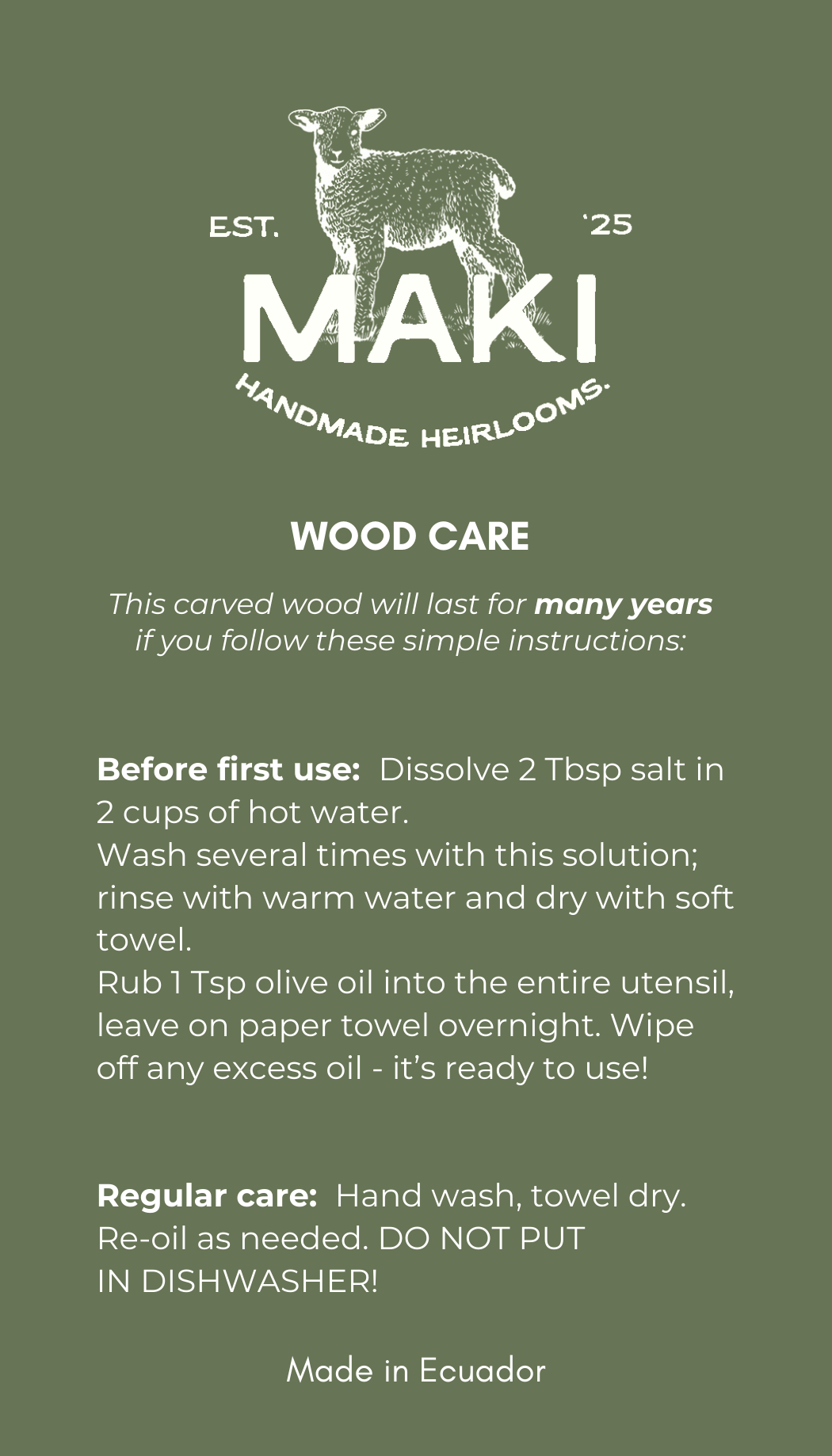 Small Hand-Carved Spoon