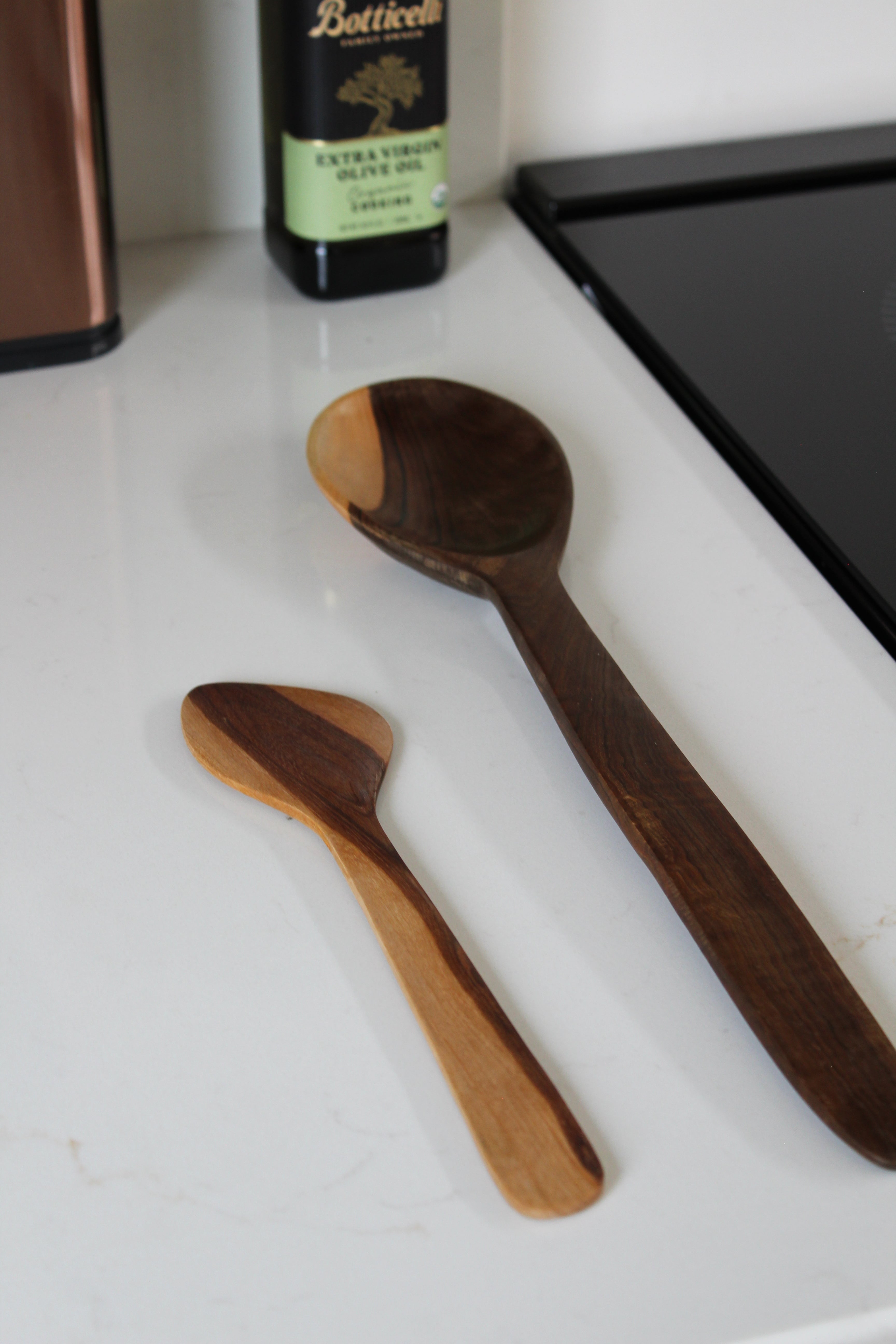 Large Hand-Carved Soup Spoon