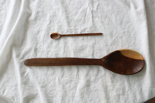 Large Hand-Carved Soup Spoon