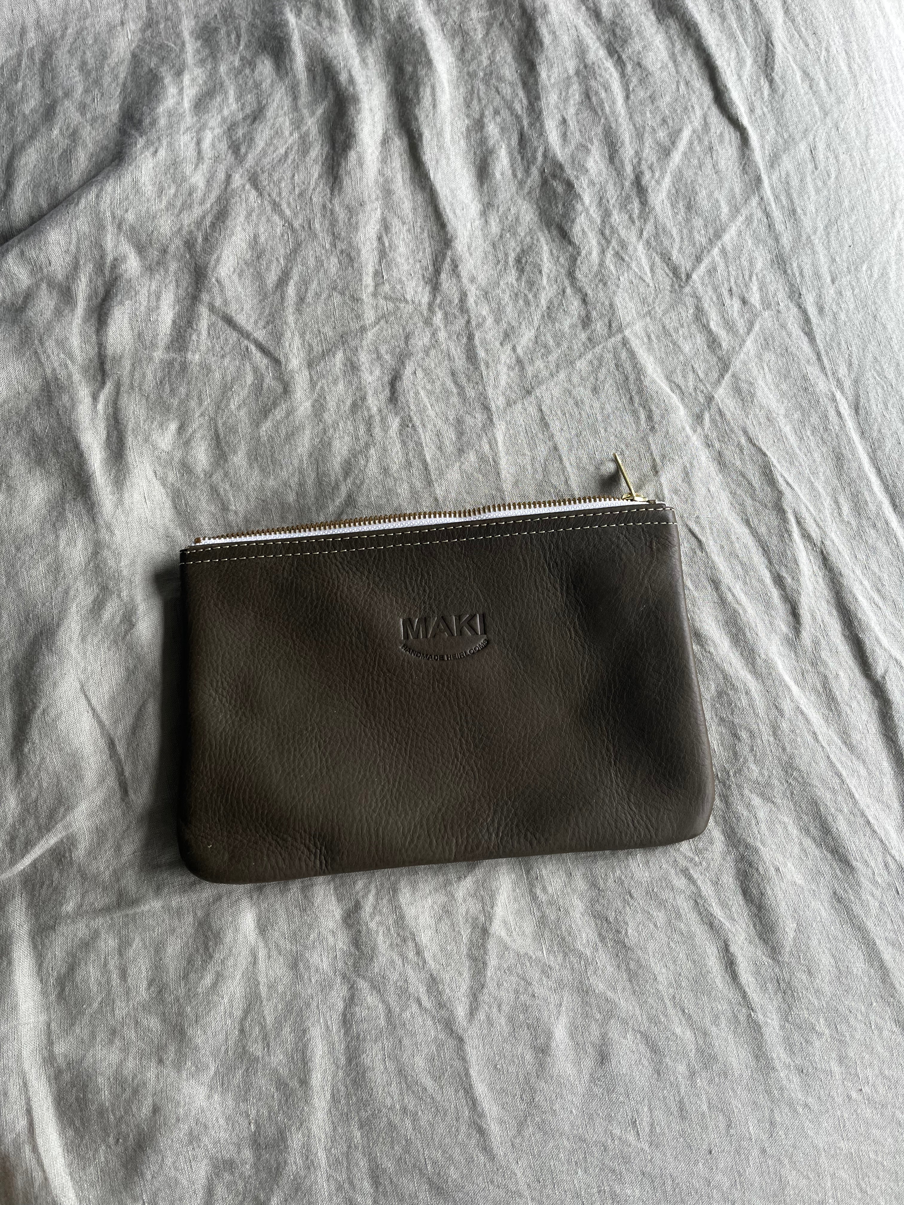 Everyday Pouch | Leather Zip Pouch